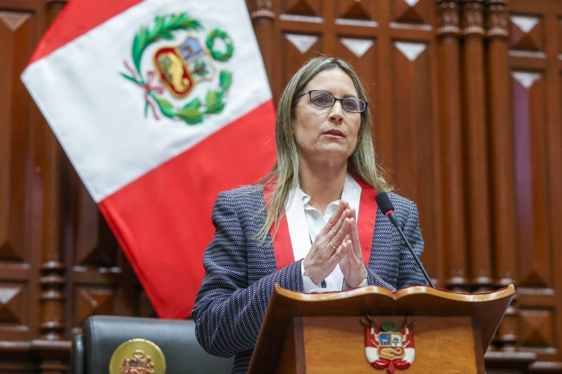 María del Carmen Alva, presidenta del Congreso. 