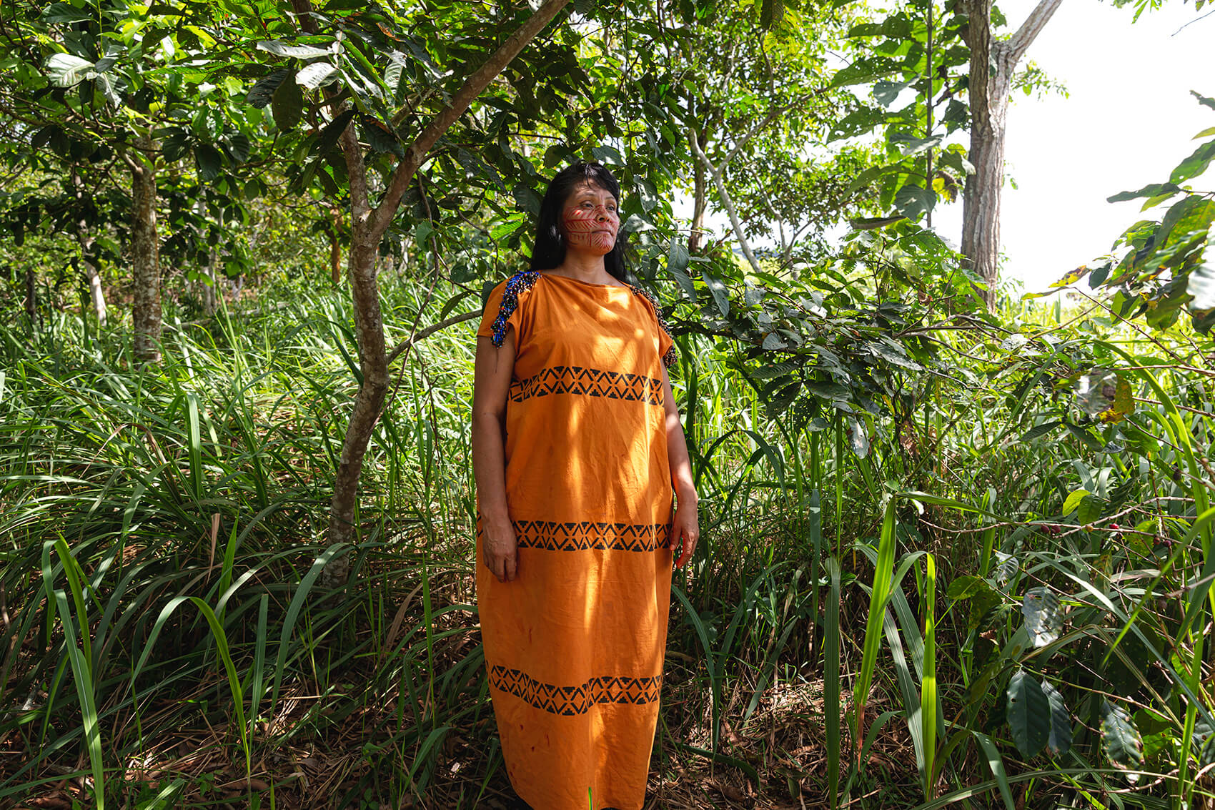 EN PIE. Ruth Buendía continúa viviendo en Satipo, donde ella y otros lideresas se enfrentan al avance del cultivo de hoja de coca y el narcotráfico en sus territorios.