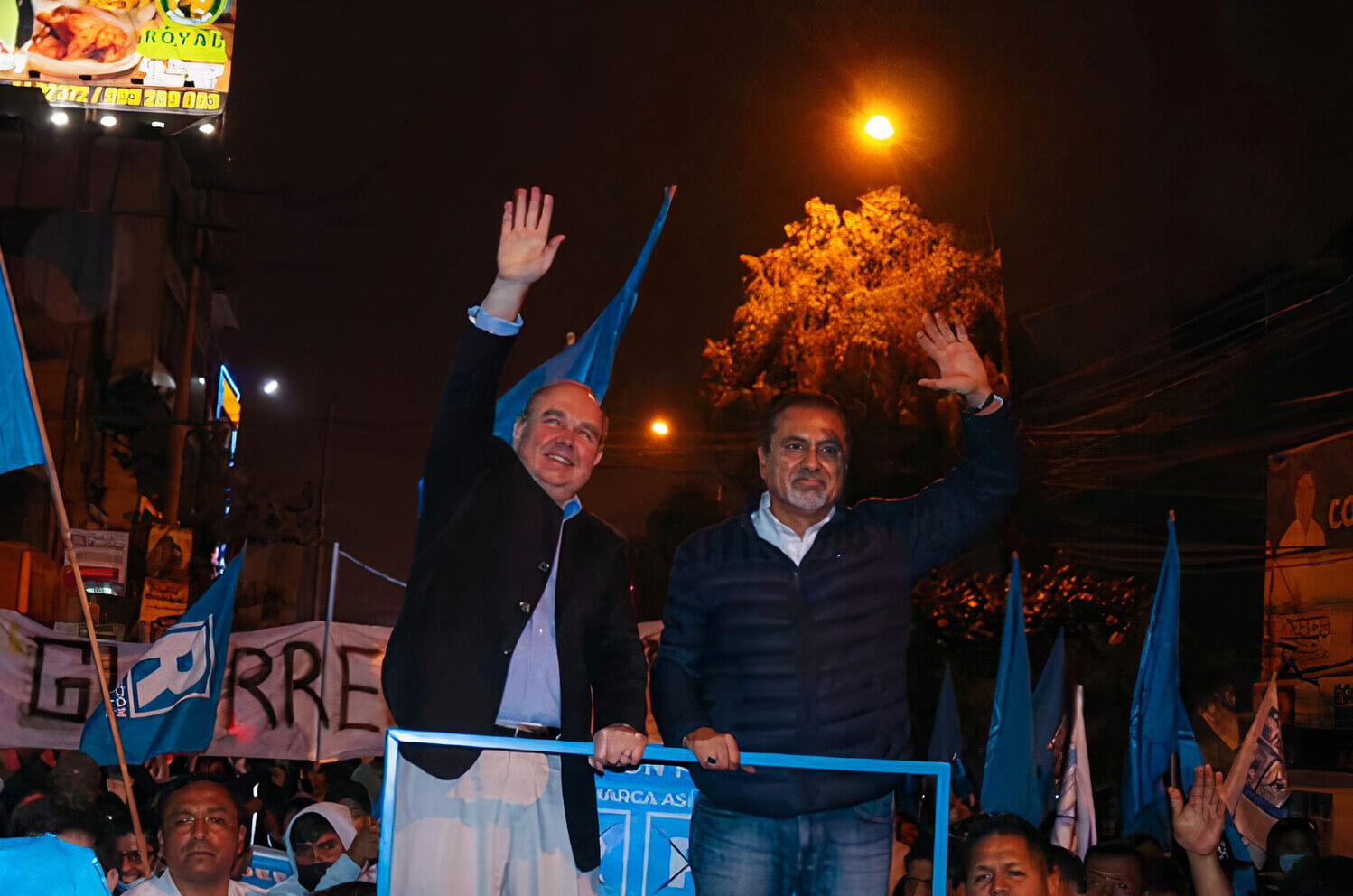 VIRTUALES AUTORIDADES. Rafael López Aliaga (izquierda) y Julio Gagó (derecha) ocuparán un lugar en el Concejo Metropolitano de Lima por los próximos cuatro años. 