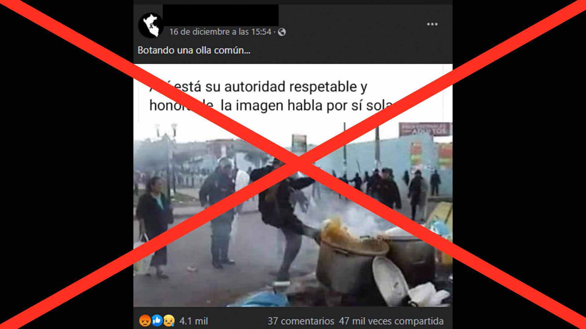 En realidad, la imagen corresponde a una protesta en Cajamarca ocurrida hace 10 años.