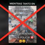 Es falsa la supuesta foto de personas fabricando escudos artesanales para enfrentar a la Policía en Arequipa