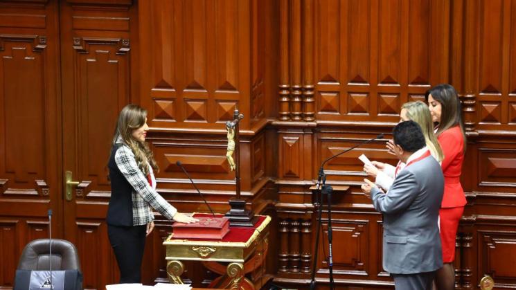 PERMANENCIA. Lady Camones estará un año más en la Mesa Directiva del Congreso. Fue vicepresidenta durante la gestión de María del Carmen Alva.