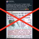 Es falsa la imagen compartida por Patricia Chirinos sobre supuesta declaración del presidente electo de Colombia