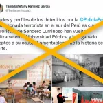 La imagen publicada por la congresista Tania Ramírez en realidad corresponde a una dramatización realizada por estudiantes universitarios en el 2022. 