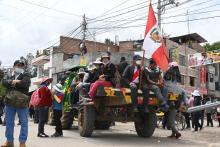 PROTESTAS. Los productores de Junín volvieron a protestar ante el incumplimiento del gobierno de entregar fertilizantes para asegurar la próxima campaña agrícola. 