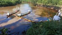 CONTAMINACIÓN. Desde hace una más de una semana, el corte de una tubería del Oleoducto Norperuano ha afectado a tres ríos de Amazonas.