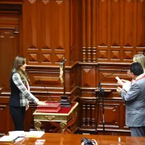 PERMANENCIA. Lady Camones estará un año más en la Mesa Directiva del Congreso. Fue vicepresidenta durante la gestión de María del Carmen Alva.