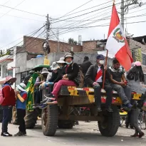 PROTESTAS. Los productores de Junín volvieron a protestar ante el incumplimiento del gobierno de entregar fertilizantes para asegurar la próxima campaña agrícola. 