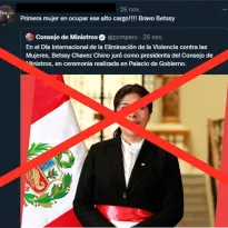 Es falso que Betssy Chávez es la primera mujer que ocupa el cargo de Presidenta del Consejo de Ministros