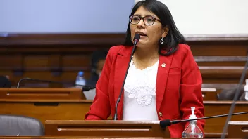 Margot Palacios, congresista del Perú Libre. 