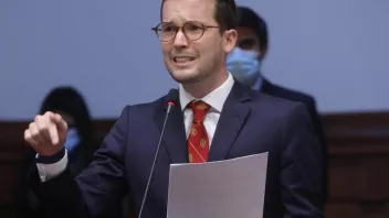 Alejandro Cavero, congresista de la República por el grupo parlamentario Avanza País. 